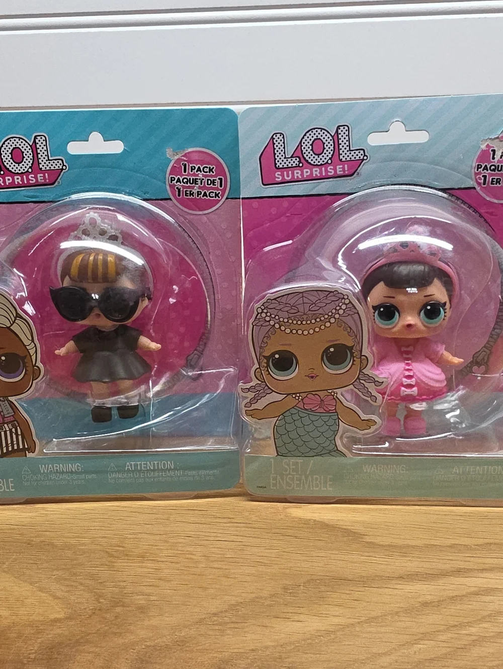 6 L.O.L. Surprise!  Dolls in Pink & Aqua Blister Packs NIP